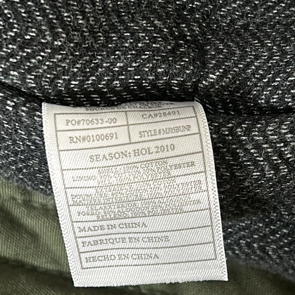 Hurley Men’s Size Small Army Green Heavy Cotton Full Zip and Snap Jacket - Picture 12 of 15